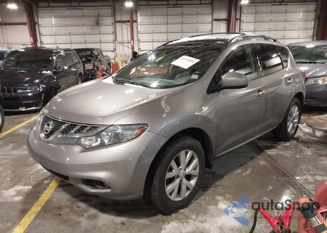 2012 Nissan Murano Sl из США, поврежденный, VIN JN8AZ1MW2CW202682